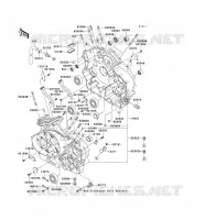 CRANKCASE(S) voor Kawasaki VN1600 CLASSIC TOURER 2006