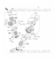 CYLINDER   PISTON  voor Kawasaki VN1600 CLASSIC TOURER 2006