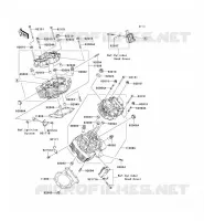 CYLINDER HEAD voor Kawasaki VN1600 CLASSIC TOURER 2006