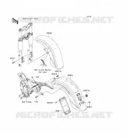 FENDER voor Kawasaki VN1600 CLASSIC TOURER 2006
