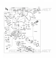 FRONT GEAR voor Kawasaki VN1600 CLASSIC TOURER 2006
