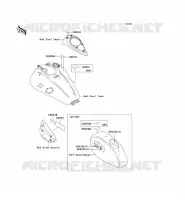 LABELS voor Kawasaki VN1600 CLASSIC TOURER 2006