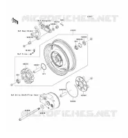 REAR HUB voor Kawasaki VN1600 CLASSIC TOURER 2006