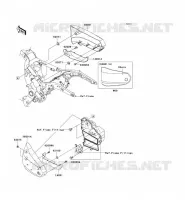 SIDE COWLING voor Kawasaki VN1600 CLASSIC TOURER 2006