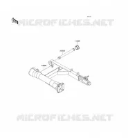SWINGARM voor Kawasaki VN1600 CLASSIC TOURER 2006