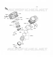 CYLINDER   PISTON  voor Kawasaki VN1700 VOYAGER 2009