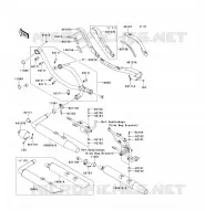 EXHAUST voor Kawasaki VN1700 VOYAGER 2009