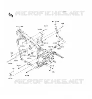 FRAME PARTS (COUVERTURE) voor Kawasaki VN1700 VOYAGER 2009
