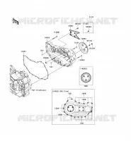 RIGHT ENGINE COVER(S) voor Kawasaki VN1700 VOYAGER 2009