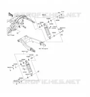 SUSPENSION   SHOCK ABSORBER voor Kawasaki VN1700 VOYAGER 2009