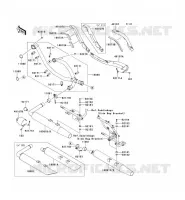 EXHAUST voor Kawasaki VN1700 VOYAGER 2010