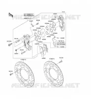 FRONT BRAKE voor Kawasaki VN1700 VOYAGER 2010