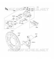 REAR BRAKE voor Kawasaki VN1700 VOYAGER 2010