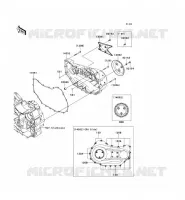 RIGHT ENGINE COVER(S) voor Kawasaki VN1700 VOYAGER 2010