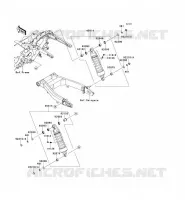 SUSPENSION   SHOCK ABSORBER voor Kawasaki VN1700 VOYAGER 2010