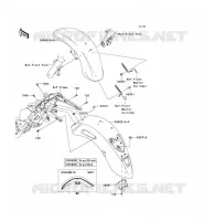 FENDER voor Kawasaki VN1700 VOYAGER 2014