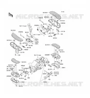 FOOTREST voor Kawasaki VN1700 VOYAGER 2014