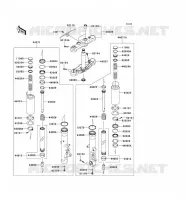 FRONT FORK voor Kawasaki VN1700 VOYAGER 2014