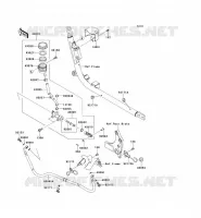 REAR MASTER CYLINDER voor Kawasaki VN1700 VOYAGER 2014