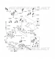 SWITCH   REFLECTORS voor Kawasaki VN1700 VOYAGER 2014