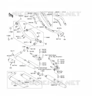 EXHAUST voor Kawasaki VN1700 VOYAGER ABS 2012
