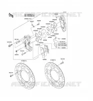 FRONT BRAKE voor Kawasaki VN1700 VOYAGER ABS 2012