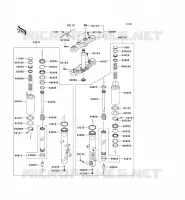 FRONT FORK voor Kawasaki VN1700 VOYAGER ABS 2012