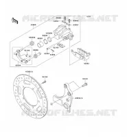 REAR BRAKE voor Kawasaki VN1700 VOYAGER ABS 2012