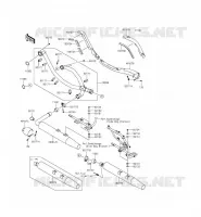 EXHAUST voor Kawasaki VULCAN 1700 VOYAGER ABS 2014