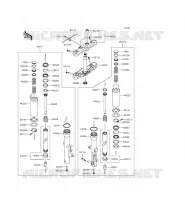 FRONT FORK voor Kawasaki VULCAN 1700 VOYAGER ABS 2014