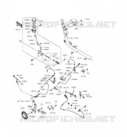 REAR MASTER CYLINDER voor Kawasaki VULCAN 1700 VOYAGER ABS 2014