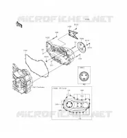 RIGHT ENGINE COVER(S) voor Kawasaki VULCAN 1700 VOYAGER ABS 2014