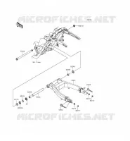 SWINGARM voor Kawasaki VULCAN 1700 VOYAGER ABS 2014
