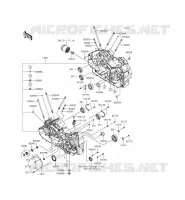CRANKCASE(S) voor Kawasaki VULCAN 1700 VOYAGER ABS 2014