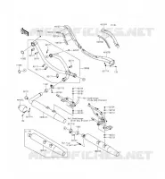 EXHAUST voor Kawasaki VULCAN 1700 VOYAGER ABS 2014