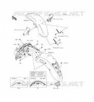 FENDER voor Kawasaki VULCAN 1700 VOYAGER ABS 2014