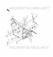 FRAME PARTS (COUVERTURE) voor Kawasaki VULCAN 1700 VOYAGER ABS 2014