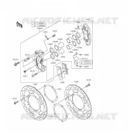 FRONT BRAKE voor Kawasaki VULCAN 1700 VOYAGER ABS 2014