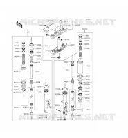 FRONT FORK voor Kawasaki VULCAN 1700 VOYAGER ABS 2014