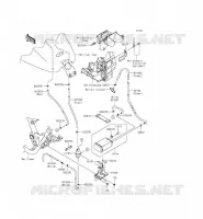 FUEL EVAPORATION SYSTEM(CA) voor Kawasaki VULCAN 1700 VOYAGER ABS 2014