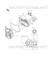 RIGHT ENGINE COVER(S) voor Kawasaki VULCAN 1700 VOYAGER ABS 2014