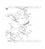 SADDLEBAGS(Side Bag Bracket) voor Kawasaki VULCAN 1700 VOYAGER ABS 2014