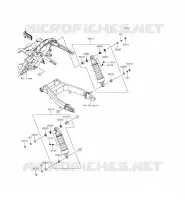 SUSPENSION   SHOCK ABSORBER voor Kawasaki VULCAN 1700 VOYAGER ABS 2014