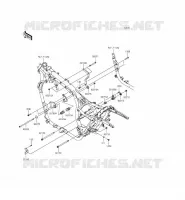 FRAME PARTS (COUVERTURE) voor Kawasaki VULCAN 1700 VOYAGER ABS 2014