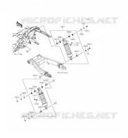 SUSPENSION   SHOCK ABSORBER voor Kawasaki VULCAN 1700 VOYAGER ABS 2014