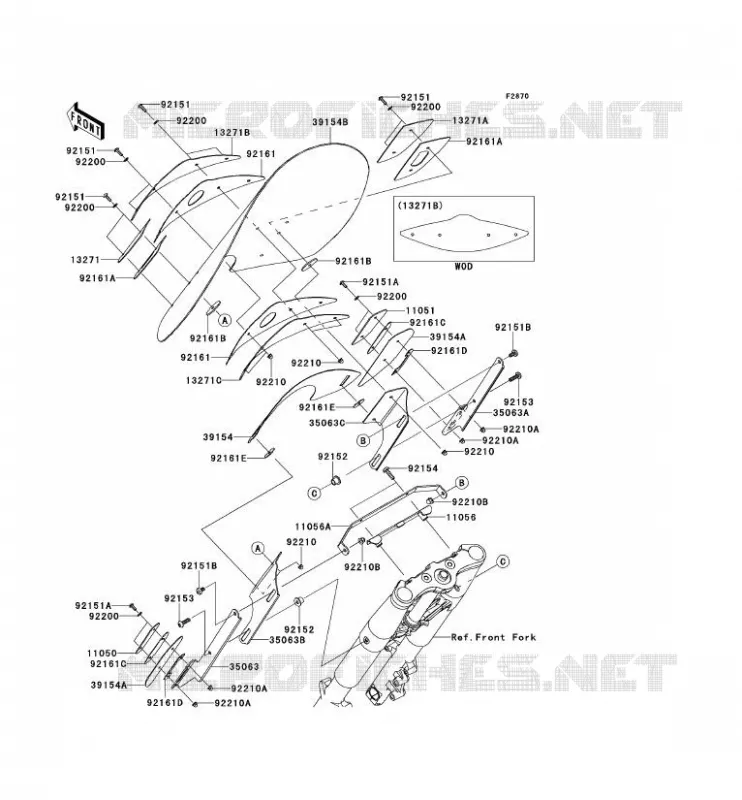 COWLING Kawasaki MOTOS 1700 2013 VN1700 NOMAD  VN1700CDF