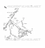 CHASSIS voor Kawasaki VN1700 CLASSIC TOURER ABS 2010