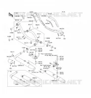EXHAUST voor Kawasaki VN1700 CLASSIC TOURER ABS 2010