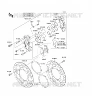 FRONT BRAKE voor Kawasaki VN1700 CLASSIC TOURER ABS 2010