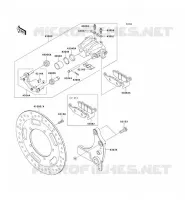 REAR BRAKE voor Kawasaki VN1700 CLASSIC TOURER ABS 2010